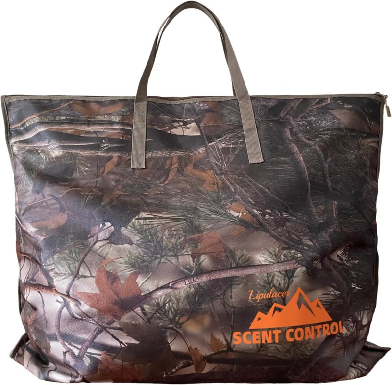 Scent Control Bag - Large 33x25 Inch Waterproof Scent Proof Storage for Hunting Gear | Leaf Camouflage