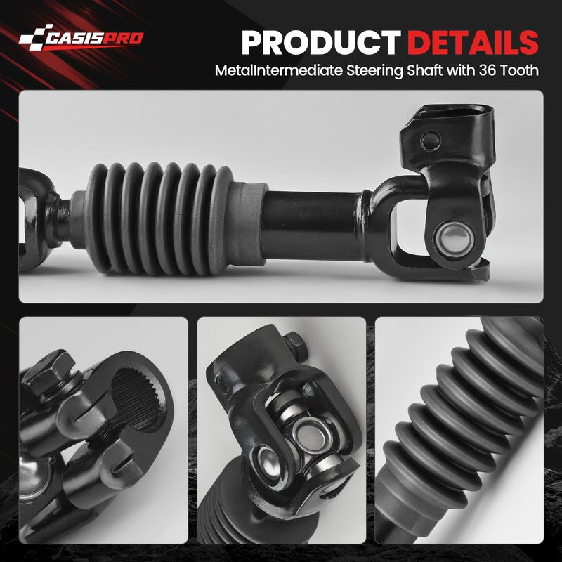 CASISPRO Golf Cart Intermediate Steering Shaft Assembly Joint for EZGO TXT 2001-UP, EZGO Steering Yoke, OEM# 70580-G01