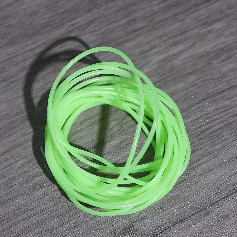 5M Green Soft Silicone Fishing Night Luminous Tube Fluorescent Deep Sea Boat Fishing Glow Rig Hook Line Accessories(S)