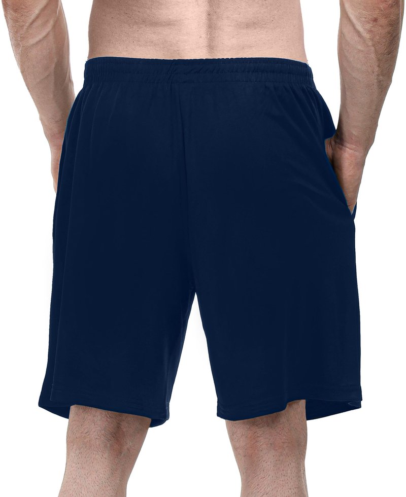 NY Threads 5 Pack Men's Athletic Shorts Quick Dry Loose-Fit Lightweight Running Workout Gym Shorts with Pockets, XX-Large, Black/Black/Navy/Dark Grey/Medium Grey