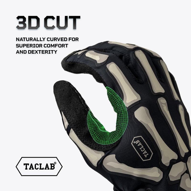 Reaper Skeleton Gloves - Lightweight Tactical Gloves for Airsoft, Paintball, Cycling | Summer Use