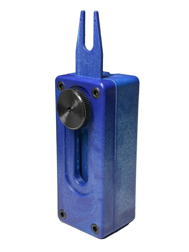 Davison T-Perfect Golf Tee Height Selector Block and Built in Pitch Mark Repair Tool. Precision Ball Height Setter for Consistent Tee Shots, Durable Notched Design and Training Aid for All Players (1)