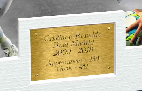 12x8 A4 Christiano Ronaldo "REAL MADRID CELEBRATION" Autographed Photo Photograph Picture Frame Football Soccer Poster Gift