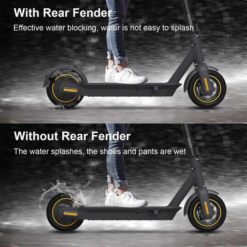 Yungeln Rear Fender Accessories Includes Rear Fender + Bracket + LED Taillight Compatible with Segway Ninebot Max G30 / Max G30 E/LP Electric Scooter Accessories