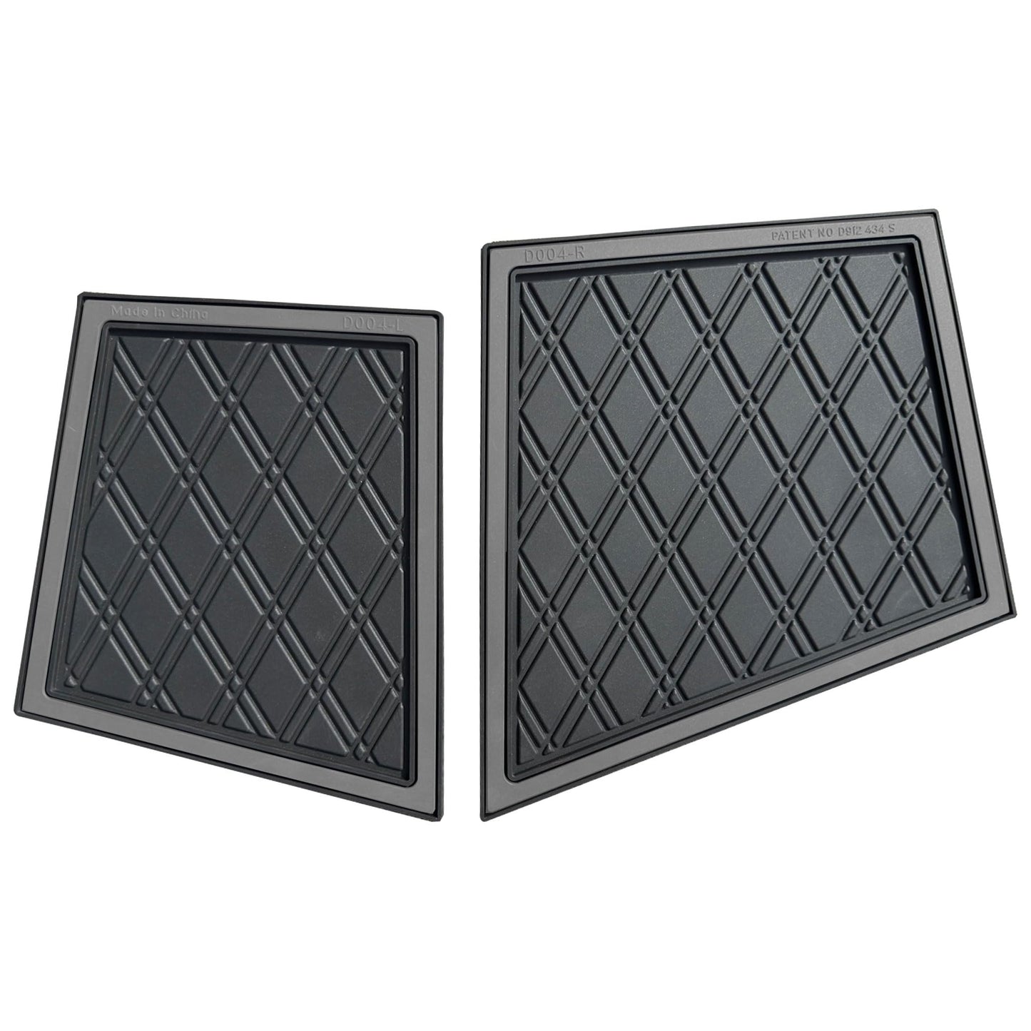 Xtreme Golf Cart Mats Dash Mats and Cubby Inserts Compatible with Yamaha Drive2 Golf Cart Models | Double Diamond Rubber Protection Liners for 2017+ DR2 Factory Dashes - Blue Trim