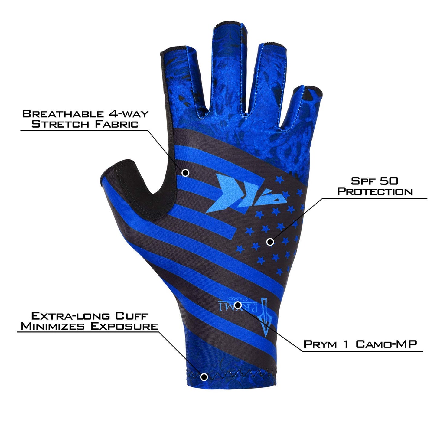 KastKing Sol Armis UPF50+ Fishing Gloves, Men and Women