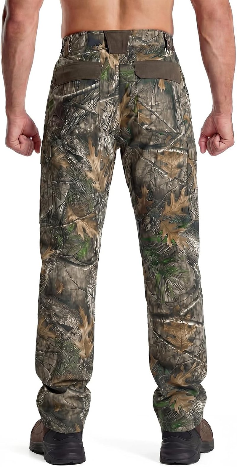 Camo Hunting Pants for Men - Water-Resistant, Quiet Design | 6 Pockets, Matte Finish