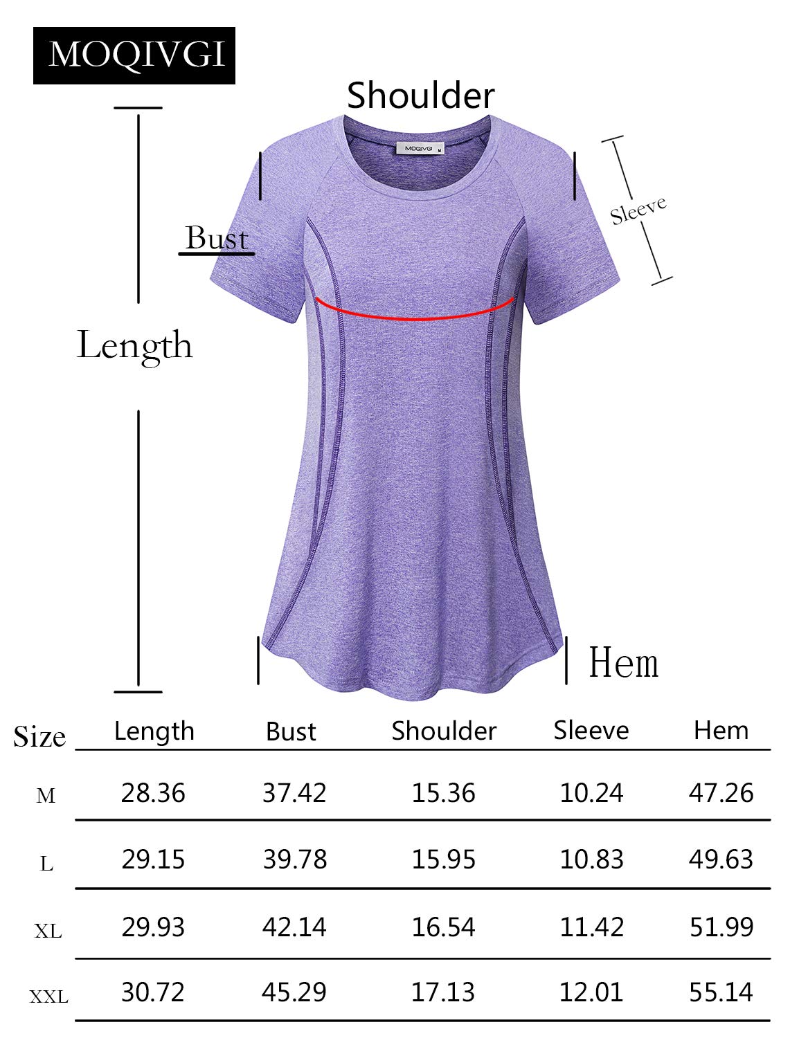 MOQIVGI Gym Shirts for Women Short Sleeve Workout Tops Loose Fit Casual Summer Essential Running Jogging Yoga Exercise Fitness Apparel Grey Large