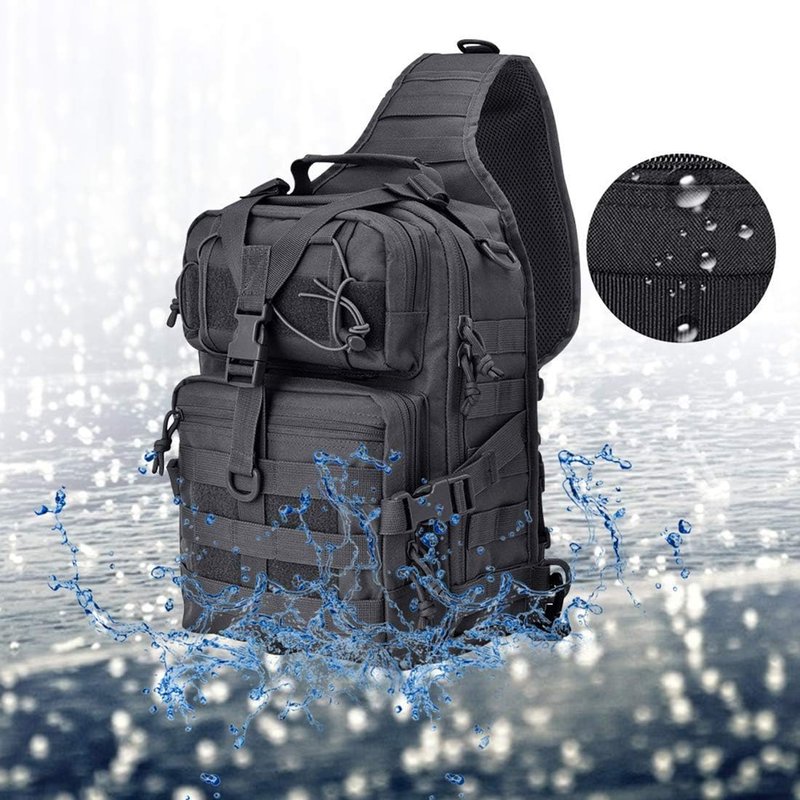 Tactical Sling Bag - Military Rover Shoulder Backpack | Waterproof EDC Assault Range Bag