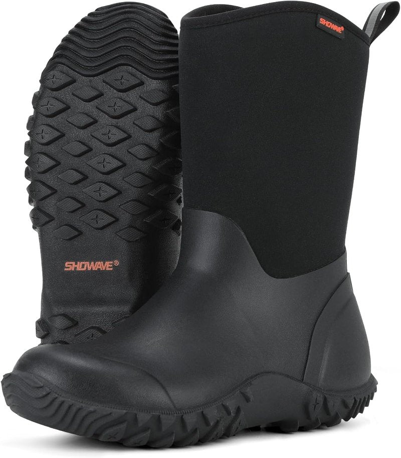 Women's Waterproof Rubber Garden Boots - Durable Mud Boots for Outdoor Work | Perfect for Gardening & Farming
