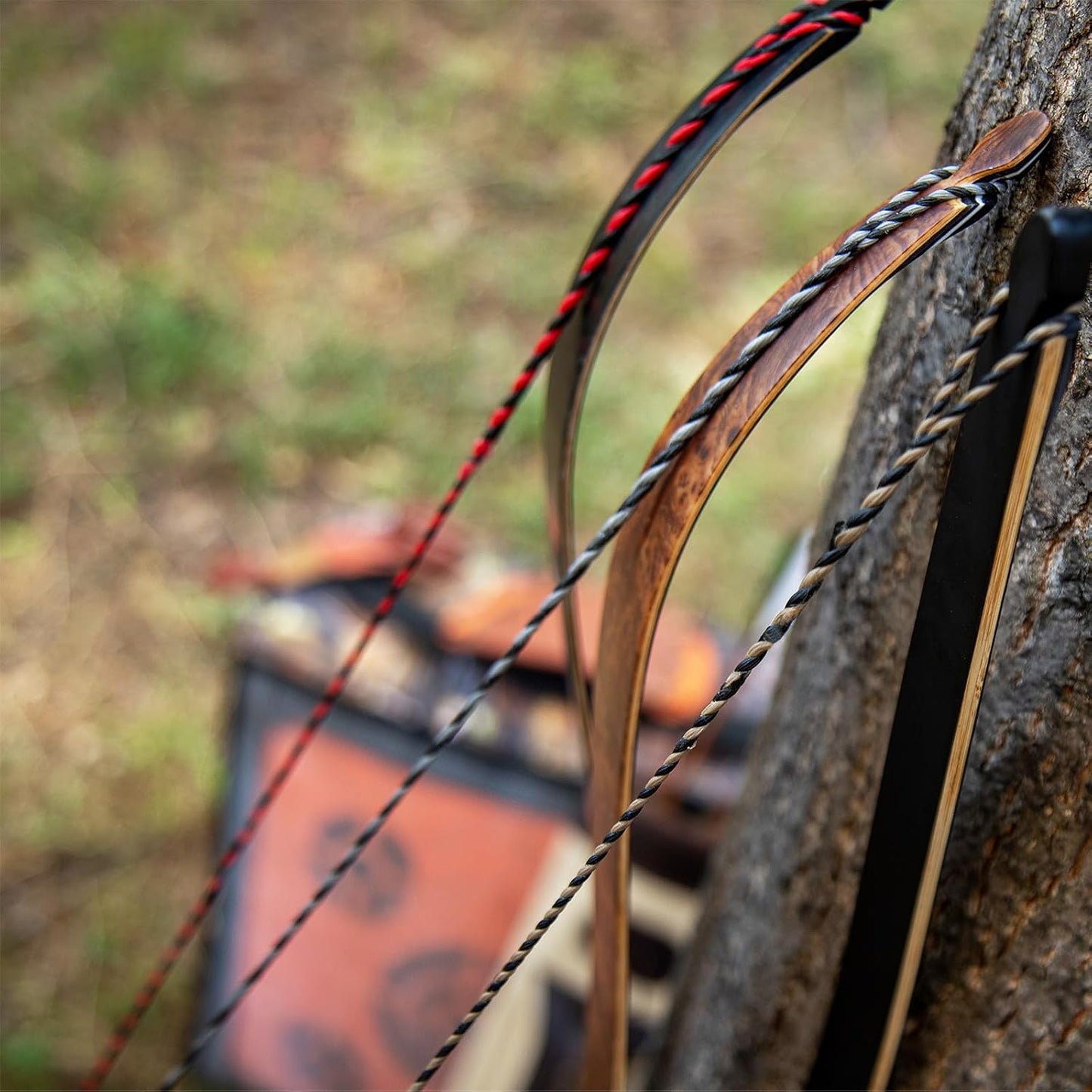 Deerseeker Flemish D97 Bow String - Handmade 16-Strand Fast Flight Bowstring | 54-70in for Traditional Longbow & Recurve Bow