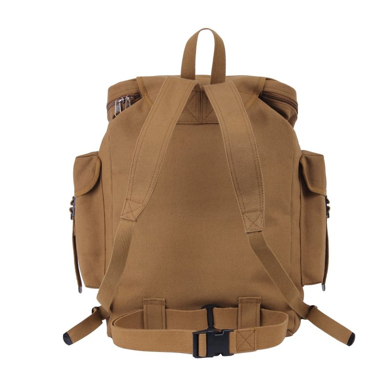 Rothco Canvas European Style Rucksack (Coyote Brown)