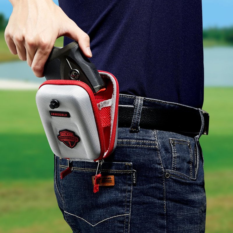 JAWEGOLF Carrying Cases Golf Rangefinder Case Bag Compatible Bushnell Callaway Or Other Laser Rangerfinder (Silver)
