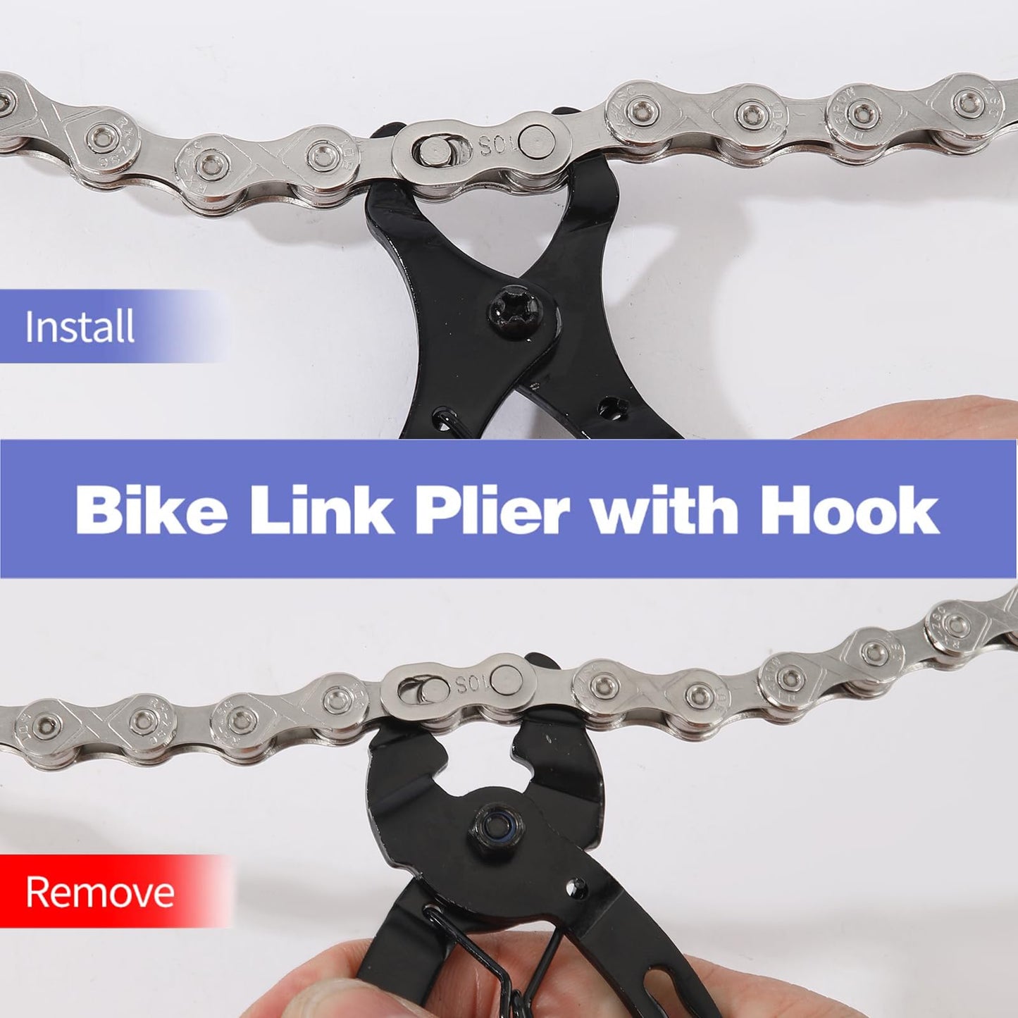 9 Speed Bike Chain,Suitable for Road Bicycles,Mountain Bike Accessories,Rainbow Color,116 Links,Compatible with Shimano/SRAM Mountain, Road Bike