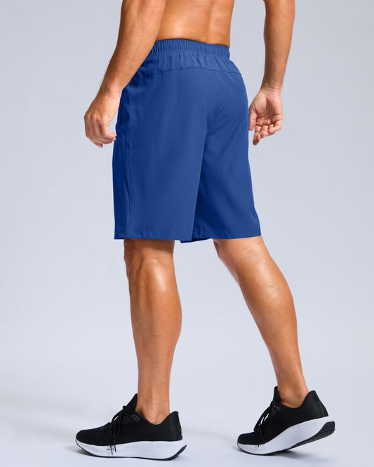 G Gradual Men's Athletic Running Shorts with Zipper Pockets Quick Dry 7"/ 5"/ 9" Workout Gym Shorts for Basketball Hiking(Royal Blue,9XXXL)