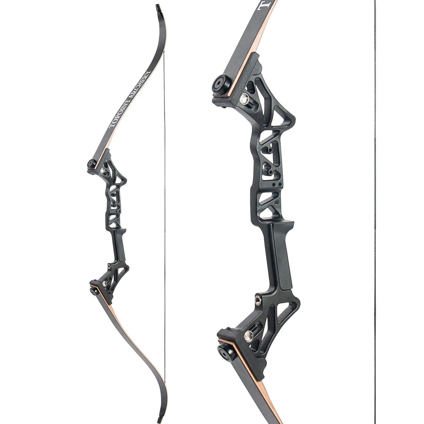 TOPOINT ARCHERY R3 Hunting Recurve Bow and Arrows for Adults,Takedown Recurve Bow Package,Ready to Shoot Archery Kit,30lbs,40lbs,50lbs / Black(Black, 50LB)