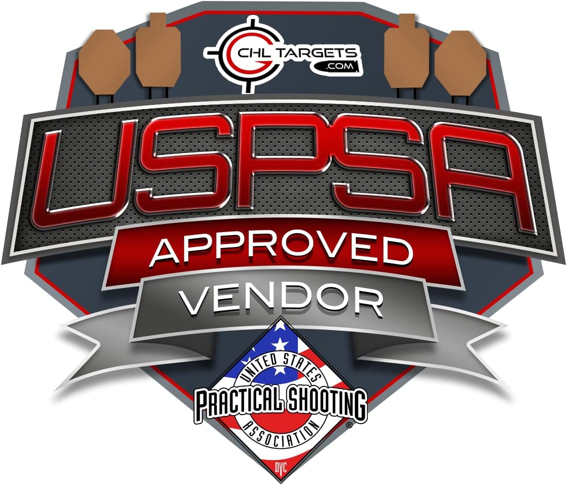 USPSA/IPSC Cardboard Shooting Targets - Competition Torso Silhouette | Made in USA