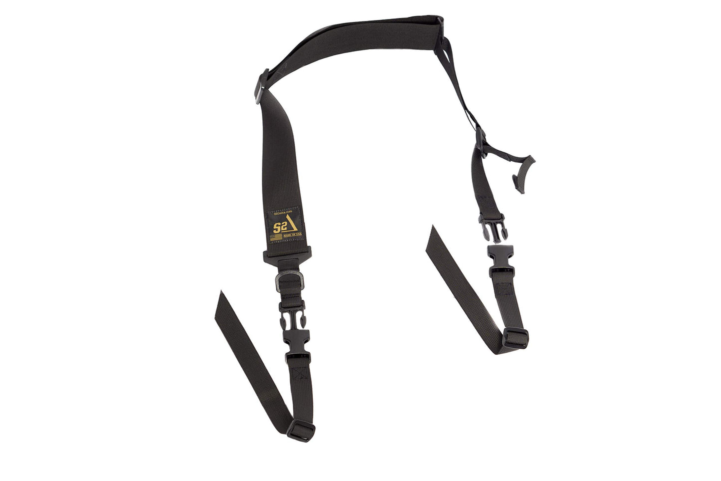 S2Delta - USA Made Premium 2 Point Rifle Sling, Fast Adjustment, Modular Attachment Connections, Comfortable 2” Wide Shoulder Strap