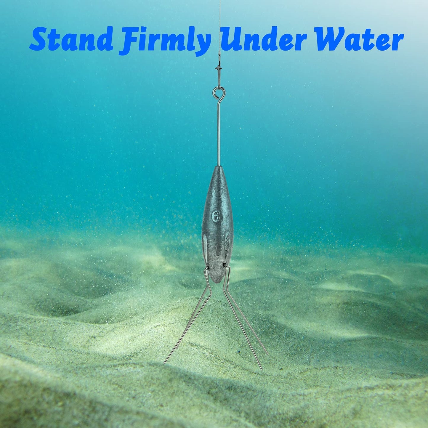 Dr.Fish 2 Pack Sputnik Sinker Spider Sinker Surf Fishing Lead Weight Pyramid Saltwater Beach Casting Sea Fishing 5oz