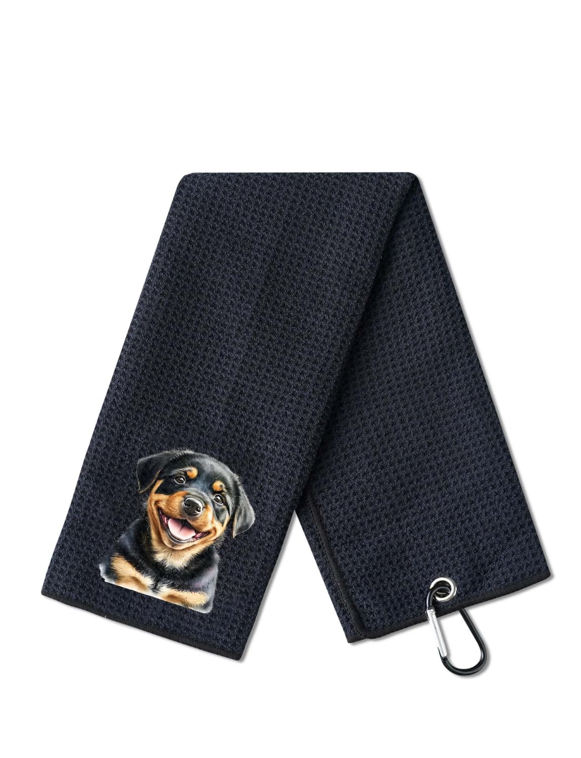 CybGene Rottweiler Gifts Golf Towel, Gifts for Rottweiler Lovers, 15.7“x23.6” Microfiber Golf Towel for Golf Bags for Birthday, Christmas