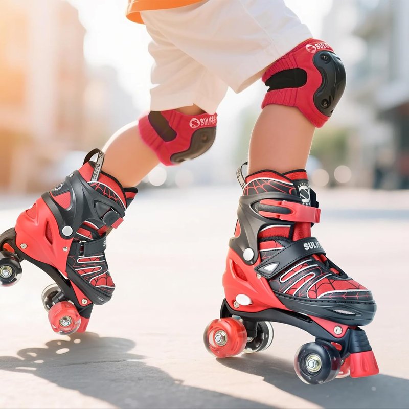 Adjustable Kids Roller Skates - Light-Up Wheels for Ages 3-12 | Perfect Gift for Beginners