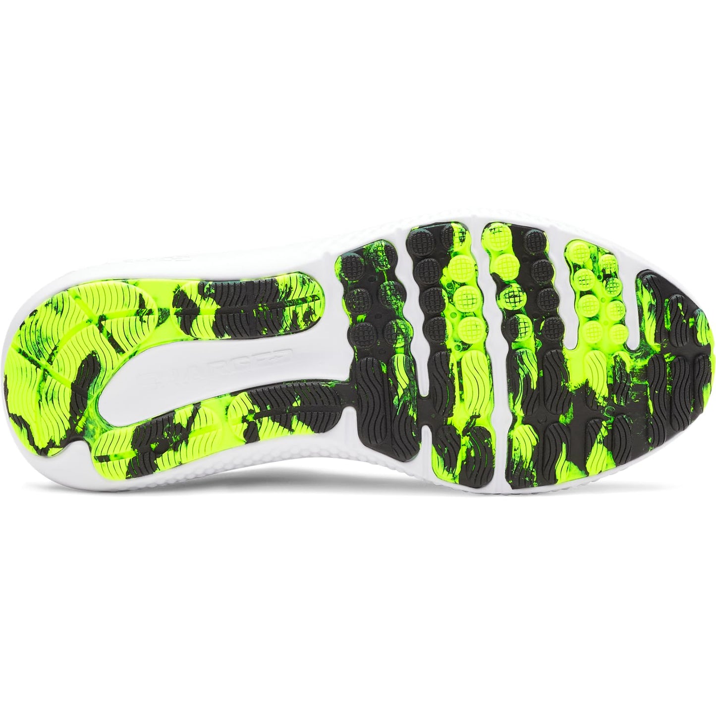 Under Armour Men's Charged Surge 4, (404) Washed Navy/Black/High Vis Yellow, 13, US