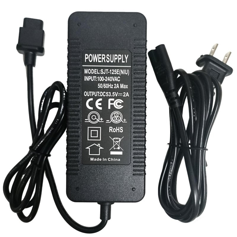 [Verified Fit] 53.5V 2A KQi Charger for NIU KQi3/ KQi3 Pro/ KQi3 Max/ KQi3 Sport/ KQi2/ KQi2 Pro (NOT for Youth or Youth+) Electric, KQi 46.8V Battery Charger
