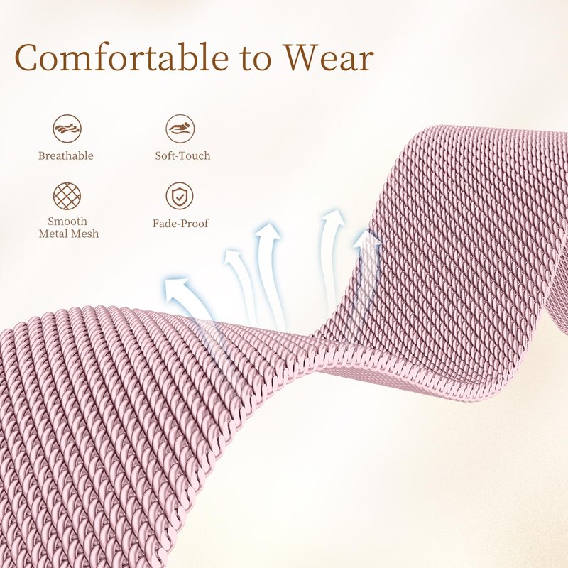 JKD Cute Bands Compatible with Fitbit Charge 6/Charge 5 Band Women Men, Soft Milanese Metal Solo Loop Wiristbands Replacement Bands for Fitbit Charge 5/Charge 6 Fitness Tracker Accessory, Royalgold