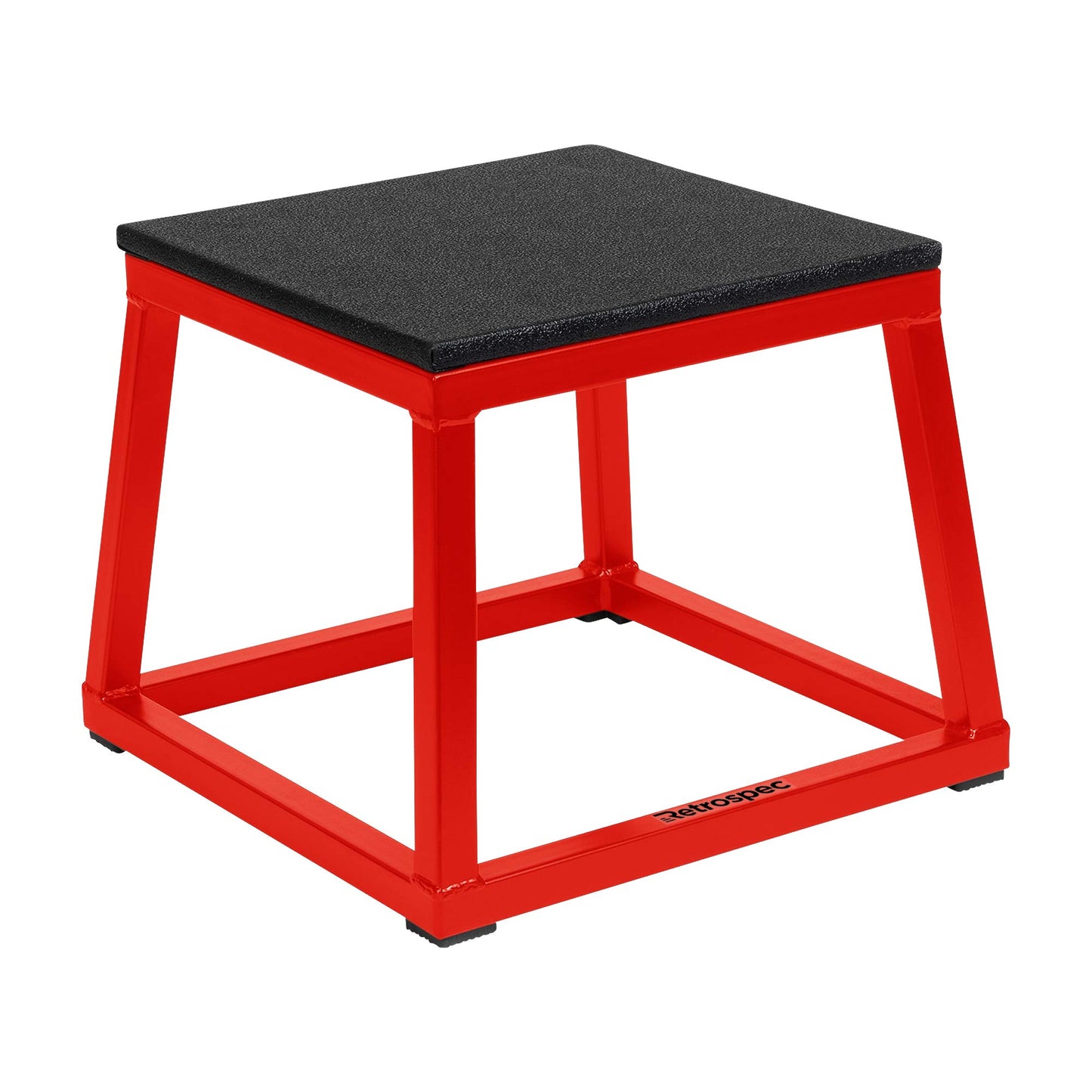 Retrospec Leap Plyo Box for Home Gym Plyometric Jumping Exercises, 12" 18" 24" 30" Set Red