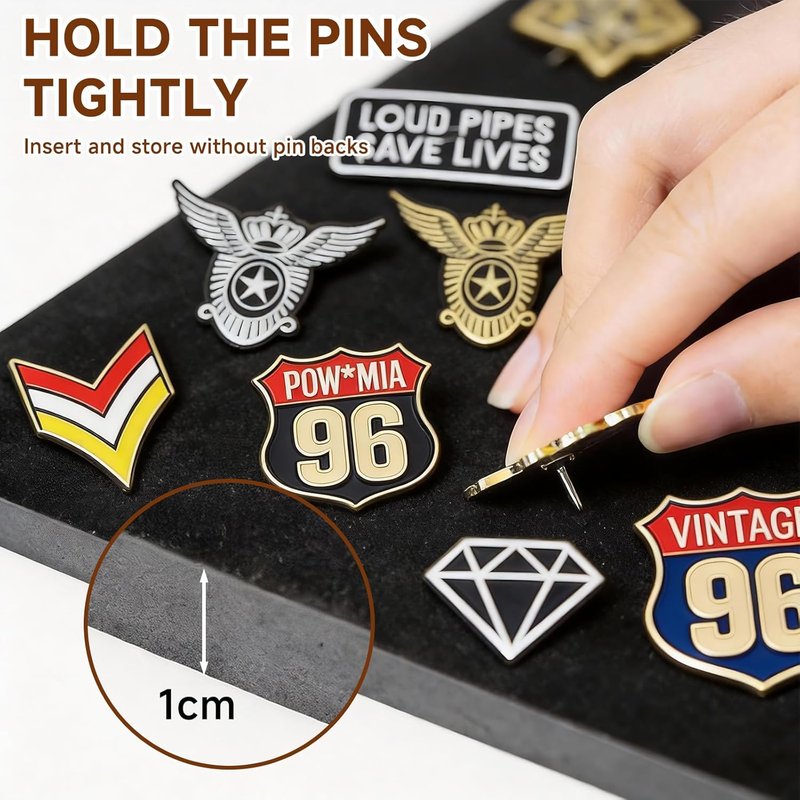 Light Up Pin Display Case - 12x16 Black Shadow Box Frame | Enamel Pin Holder for Wall or Tabletop