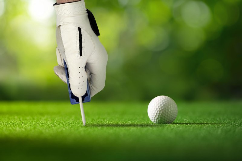 Davison T-Perfect Golf Tee Height Selector Block and Built in Pitch Mark Repair Tool. Precision Ball Height Setter for Consistent Tee Shots, Durable Notched Design and Training Aid for All Players (1)