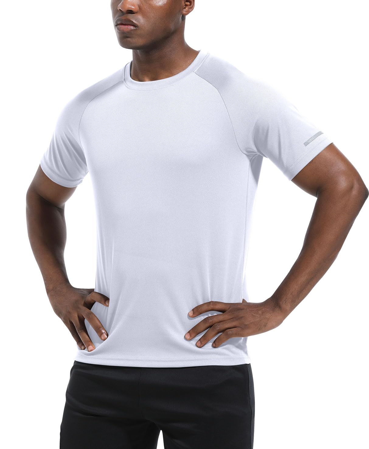 Boyzn Men's 3 Pack Athletic Shirts Quick Dry Short Sleeve Sport T-Shirt Moisture Wicking Workout Shirts Mesh Running Shirts for Men Black/White/Gray-3P06-3XL