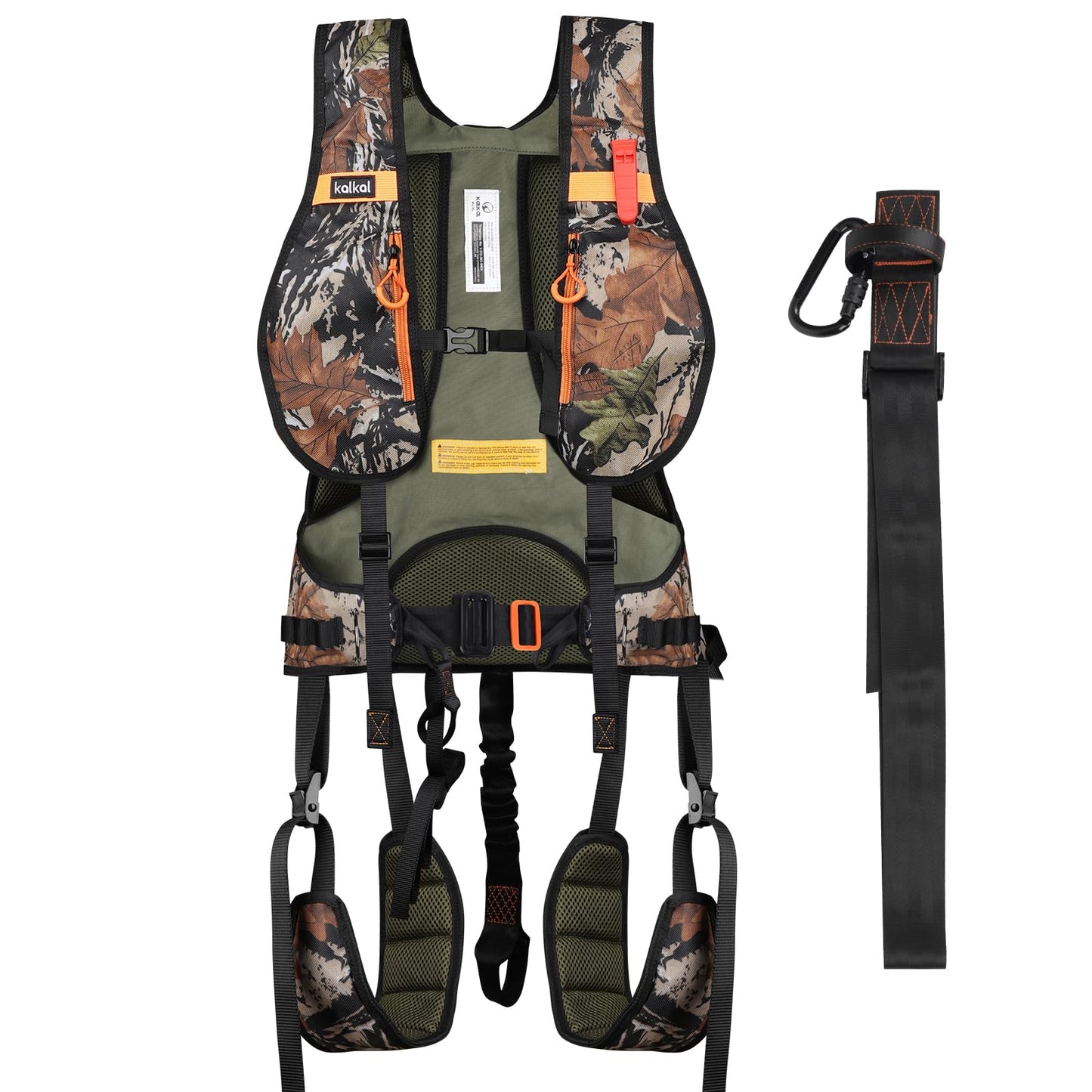 Kalkal Tree Stand Harness, Hunter Safety System Harness for Tree Stand, Lightweight Padded Hunting Safety Harness for Men