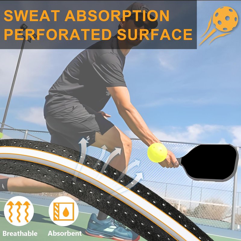 Dexspoeny 11 Pcs Pickleball Paddle Grip Tape Kit, Replacement Handle Wrap for Pickleball Paddle Accessories,Moisture Wicking Surface & Comfort Grip,Universal Pickleball Sport Accessories Set