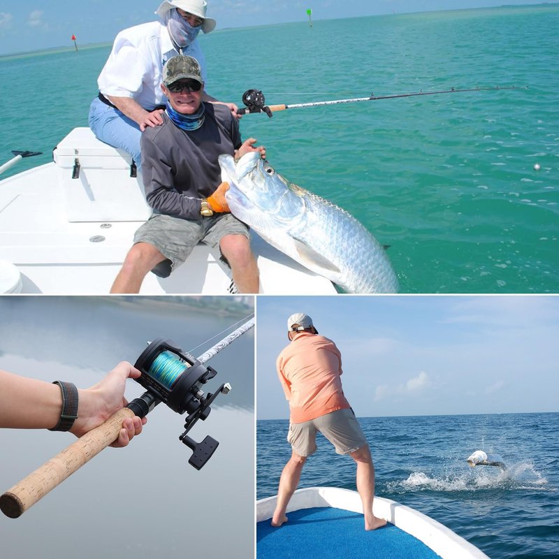 Sougayilang Fishing Rod - Strong Carbon & Glass Composite Spinning & Casting Rod for Bass, Trout, Catfish | Durable Stainless Steel Guides