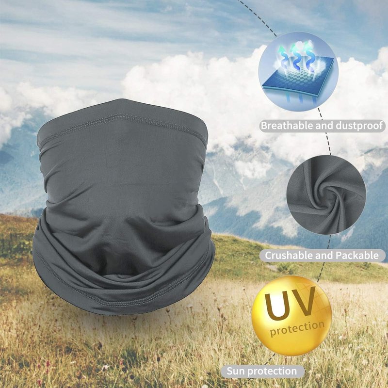 Cooling Neck Gaiter Face Cover Scarf - UV Protection Mask for Men & Women | Soft Windproof for Hiking, Cycling, Running