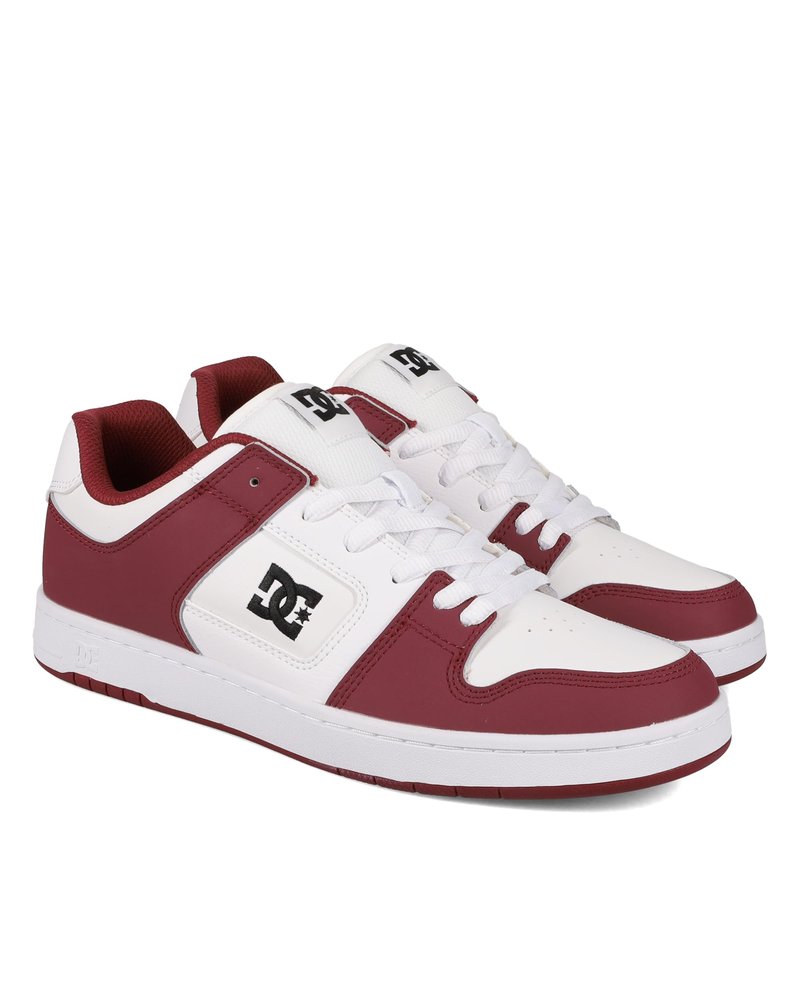 DC Men's Manteca 4 Skate Shoe, White/DEEP RED/Black, 11