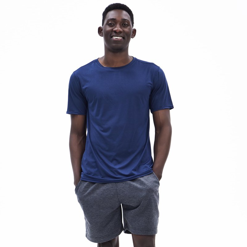 WHITE PEAK TRADING COMPANY 5 Pack Mens Workout T-Shirts Quick-Drying Athletic Short Sleeve Crew Neck Running Gym Tee Tops