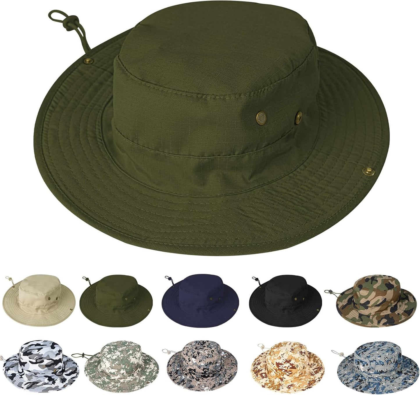 Sun Hats | UPF 50+ Boonie Hat for Men & Women - Foldable Fishing, Hiking, Safari & Beach Use