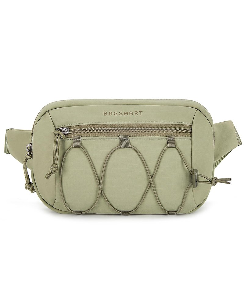 BAGSMART Fanny Packs for Women Small Belt Bag with Adjustable Strap Waist Pack for Running Workout Traveling Hiking, Grayish green