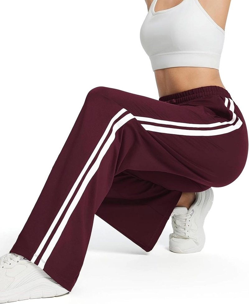 Women's Track Pants - Loose Straight Leg Jogging Sweatpants for Athletic Running | Multiple Inseam Sizes 28-36