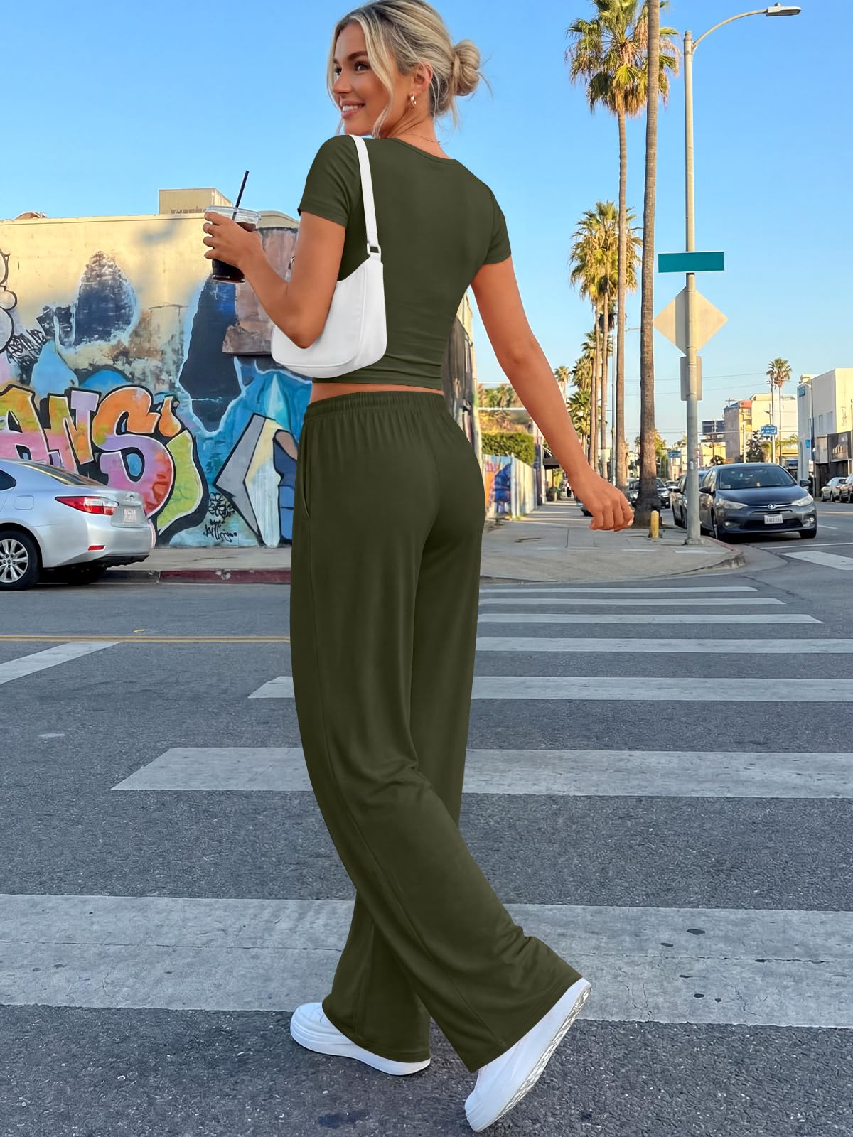 Trendy Queen Womens Petite 2 Two Piece Set 2026 Summer Workout Beach Vacation Cruise Gym Clothes Spring Fashion Lounge Matching School Comfy Airport Travel Outfit Athleisure Clothing