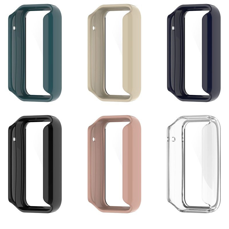 FitTurn Compatible with Xiaomi MI band 7 Pro Screen Protector Case, 6 Colour Full Coverage Soft PC Shockproof Case Protective Screen Cover Bumper Shell for MI band 7 Pro Activity Tracker
