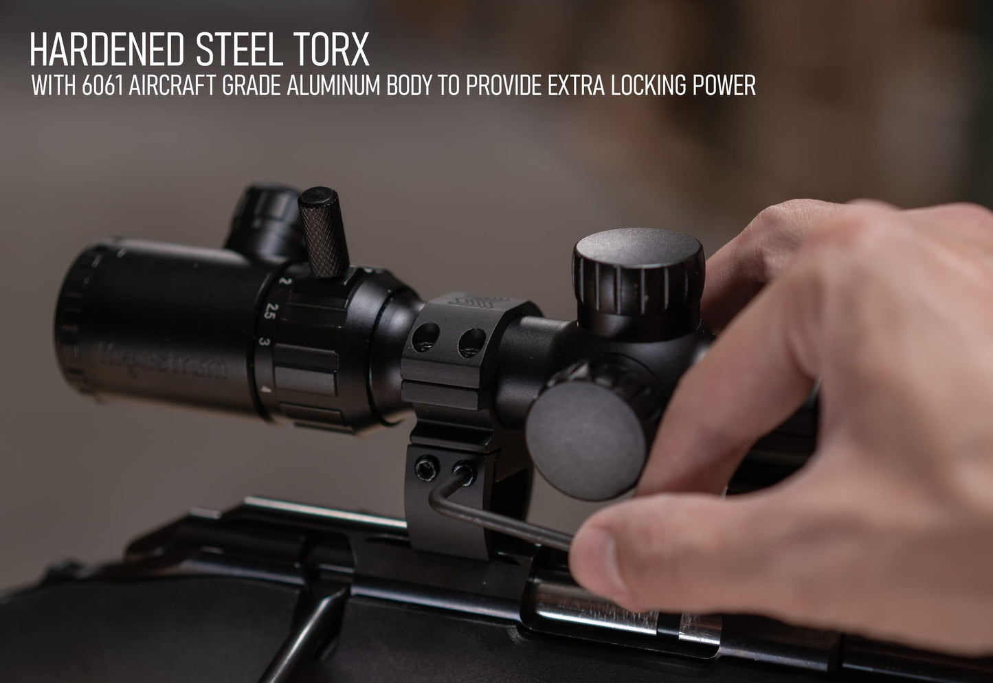 Monstrum Dovetail (11 mm / 3/8 inch) Scope Rings V2 | High Profile with See-Through Base | 1 inch Diameter
