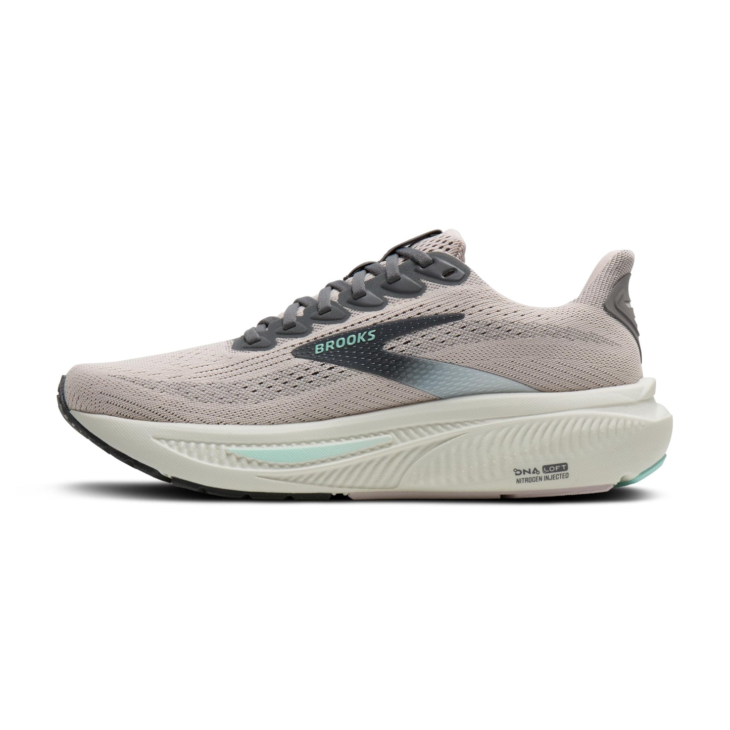 Brooks Women’s Ghost 17 Neutral Running Shoe - Mauve/Yucca/Bluewash - 5 Medium