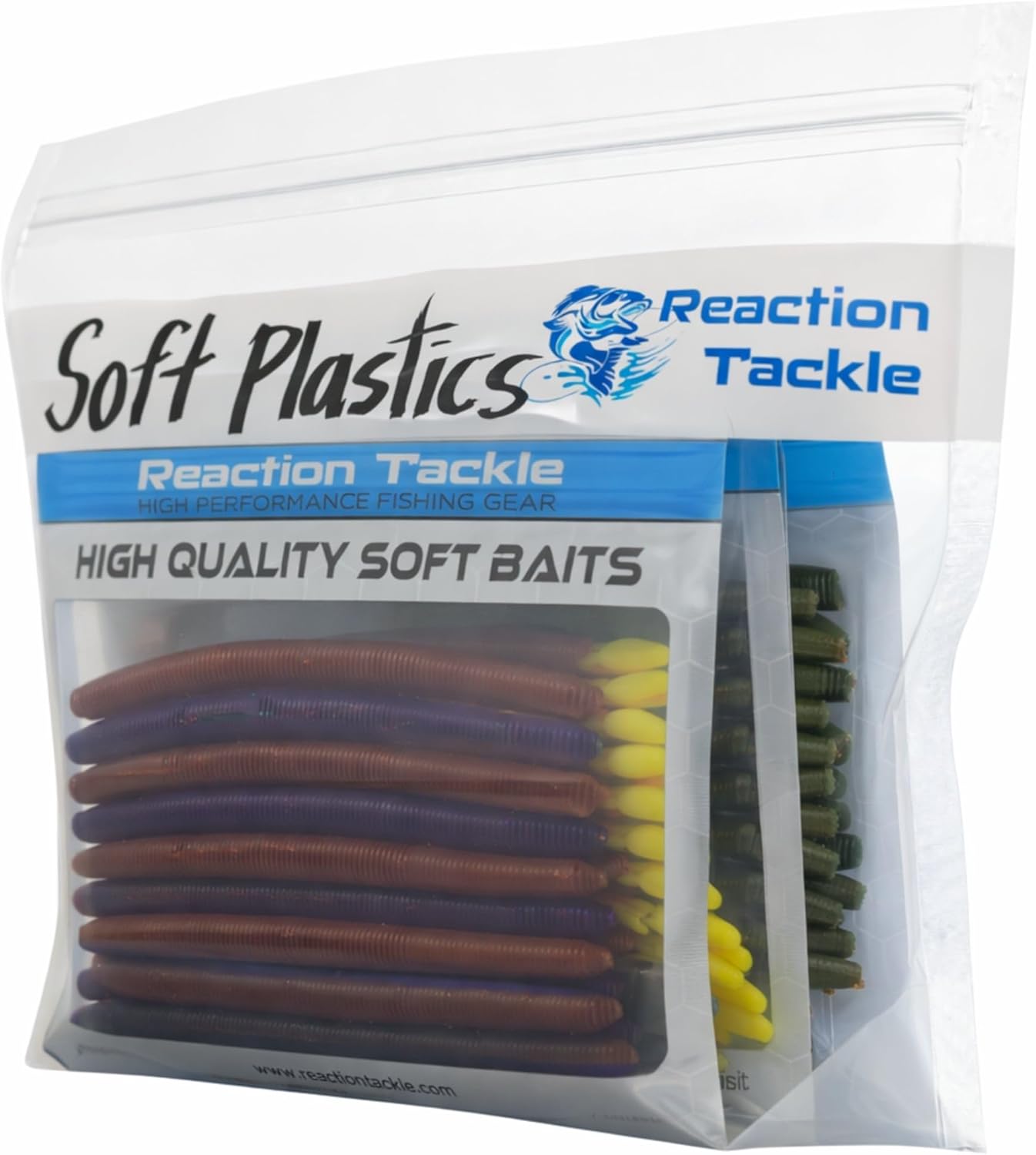 Clear Bait Bags for Soft Plastics - Resealable Fishing Organizer Pouches | Tear Resistant Storage for Lures & Worms