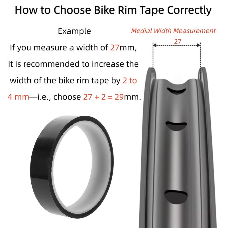 kimairy Heavy-Duty Tubeless Rim Tape Roll for Bicycles – 10m Length, Multiple Widths (21mm-35mm) – High-Stick Rubber Adhesive for Road/MTB/Hybrid Wheels Tape