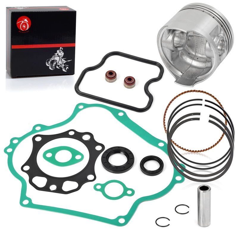 Top End Piston & Ring & Gasket Seal Rebuild Kit STD Compatible with Club Car Golf Cart DS Precedent FE290 1992-up 1016459-01 1023047-01