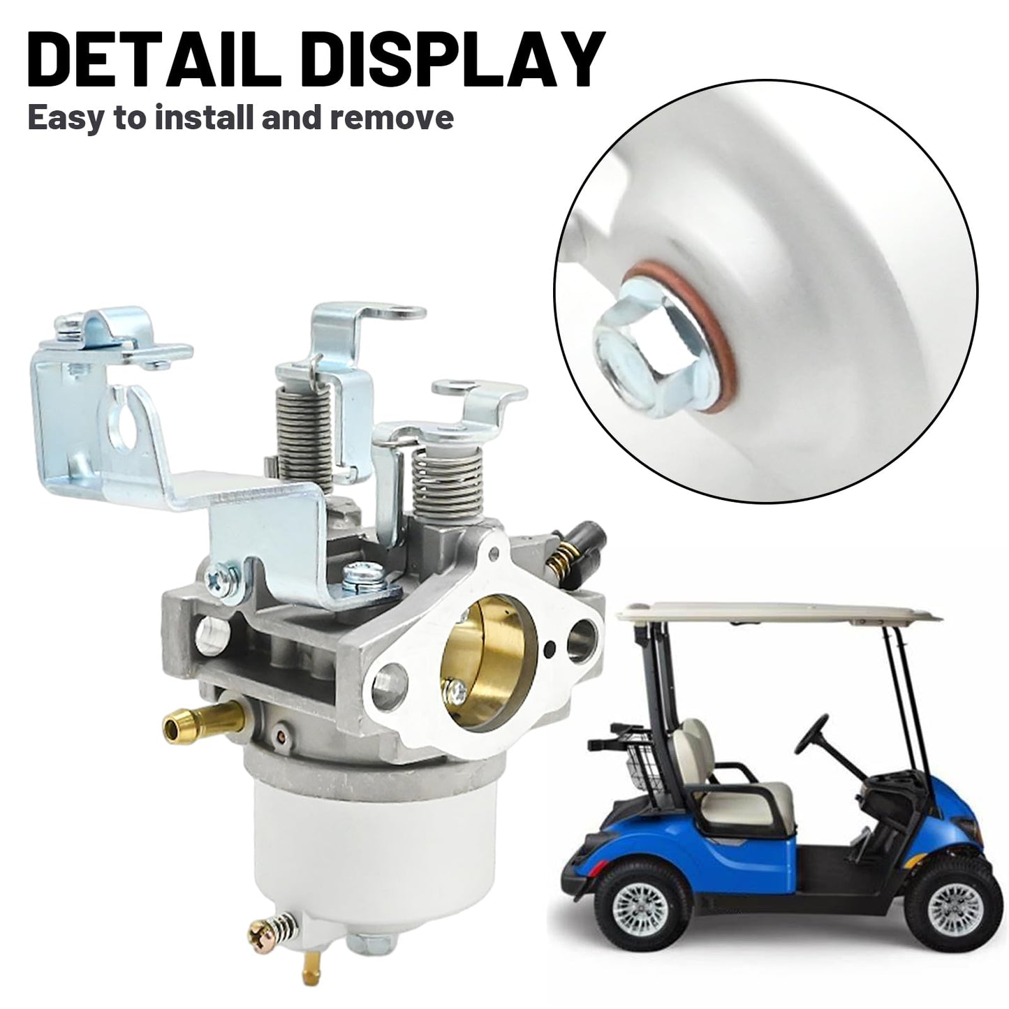 Aynaxcol JN6-14101-14 JN6-14101-15 Carburetor Carb Replacement for Yamaha Golf Cart G16 G17 G18 G19 G20 G21 1996-2002 4 Cycle Engine Tune Up Kit JN6-14101-10 JN6-14101-00 JN6-13567-00 JN3-14101-00