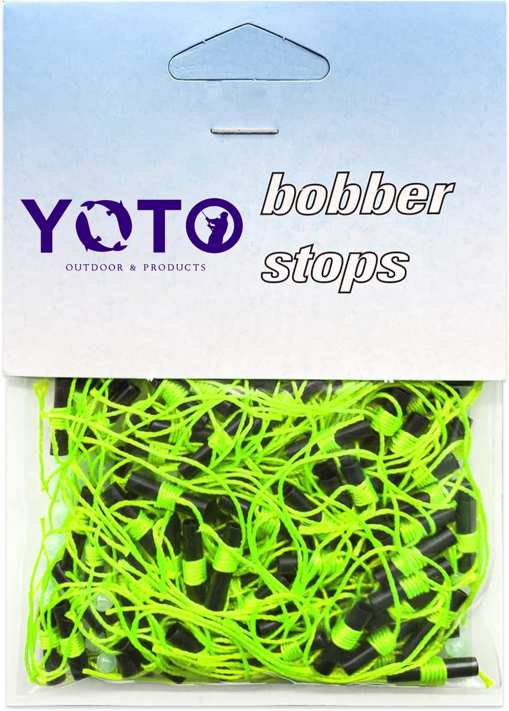 Fishing Bobber Stops - Durable Float Stops with Glow Beads | Easy String Knots